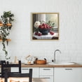 thumbnail image 2 of Cherry & Blossom Still Life Gold Framed Floater Canvas Wall Art, design by Lettered and Lined, 2 of 10