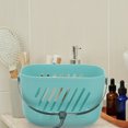 thumbnail image 2 of GAXIRE Cesta de almacenamiento organizadora de plástico colgante para ducha de baño, 2 of 5