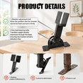 Pergula Beam Riser 2x4-3 Adjustable Heavy Duty Steel Pergola Roof Riser Bracket Kit for ...