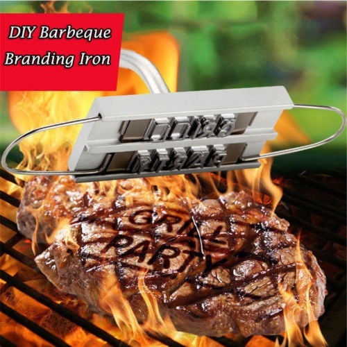 q Barbecue Branding Iron Tool Meat Steak Burger 55 X Letters And 8 Spaces Walmart Canada