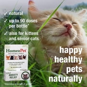 HomeoPet Feline ANXIETY RELIEF Calming Support Drops for Cats, 15 mL