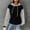 #199-Black, variant on Ounisa Women's Coats Hooded Sweatshirt Long Sleeve Drawstring Knit Color Block Hoodies Sweater Pullover