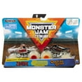thumbnail image 1 of Monster Jam, Official Zombie vs. Captain's Curse Die-Cast Monster Trucks, 1:64 Scale, 2 Pack, 1 of 1