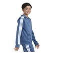 thumbnail image 2 of adidas Youth Boy's Tricot 3 Stripe Full Zip Track Jacket (US, Alpha, Medium, Regular, Lt Navy), 2 of 3