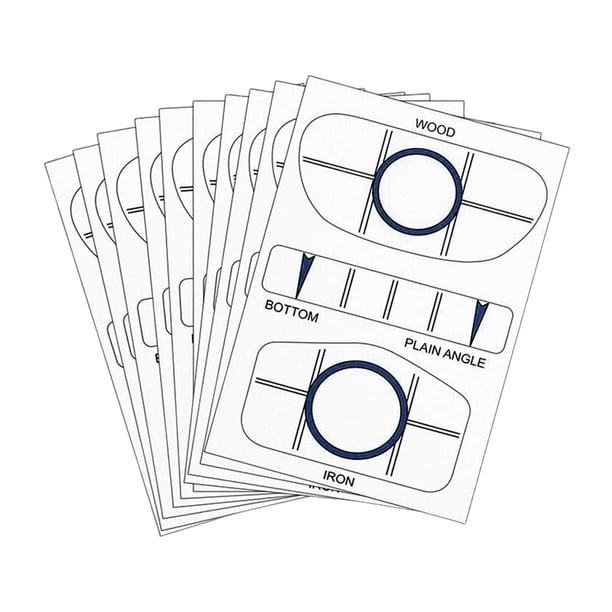 10 etiquetas de cinta de impacto para conductor de Golf, cinta de impacto para conductor, pegatinas de impacto de Golf, pegatinas de entrenamiento de Zulema Etiquetas de impacto de golf