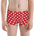 thumbnail image 5 of Yiaed Red Polka Dot Print Boys' Boxer Briefs Cotton Casual Stretch Comfort Boys Boxers - Kids Boxer Briefs Underwear for Boys (6-18)-X-Large, 5 of 5