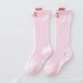 thumbnail image 2 of MEZZALL Baby Girls Knee High Socks Soft Breathable Summer Long Socks For Toddler Comfortable Everyday Wear Children 0-3 Comfort Cartoon Clothing, 2 of 3