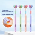 thumbnail image 1 of Three-dimensional Three-sided Toothbrush PBT Ultra-fine Soft Hair Adult Toothbrush Tongue Scraper Deep Cleaning Oral Care Toothbrush, 1 of 3