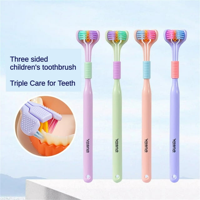 Three-dimensional Three-sided Toothbrush PBT Ultra-fine Soft Hair Adult Toothbrush Tongue Scraper Deep Cleaning Oral Care Toothbrush