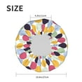 thumbnail image 6 of Disketp Polka Dot Shower Caps,Reusable Shower Cap For Women, Double Layer Waterproof Hair Cap, Large Size For All Hair Lengths,For Girls Spa Home Salon Use, 6 of 9