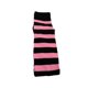 thumbnail image 5 of Qarigey 2 piezas de rayas de talla grande hasta el muslo calcetines transpirables cómodos fáciles de combinar sin manguera medias rosa negro rosa negro a rayas 2Conjunto, 5 of 6