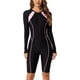 thumbnail image 1 of Traje de baño de una pieza para mujer, estilo boyleg, de manga larga, con protección solar, para buceo, deportivo, modesto, para entrenamiento., 1 of 5