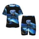 thumbnail image 1 of Fotbe Blue Viper Snake Pijama Estampada de 2 Piezas para Niños – Ropa de Dormir de Manga Corta Cómoda para Niños y Niñas, Camiseta y Shorts de Algodón-X-Large, 1 of 6