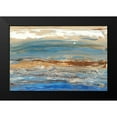 thumbnail image 2 of Ludwig, Alicia 14x11 Black Modern Framed Museum Art Print Titled - Indigo Currents I, 2 of 5
