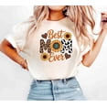 Best Mom Ever Shirt Sunflower Mom Tee Cute Mother’s Day Gift Leopard ...