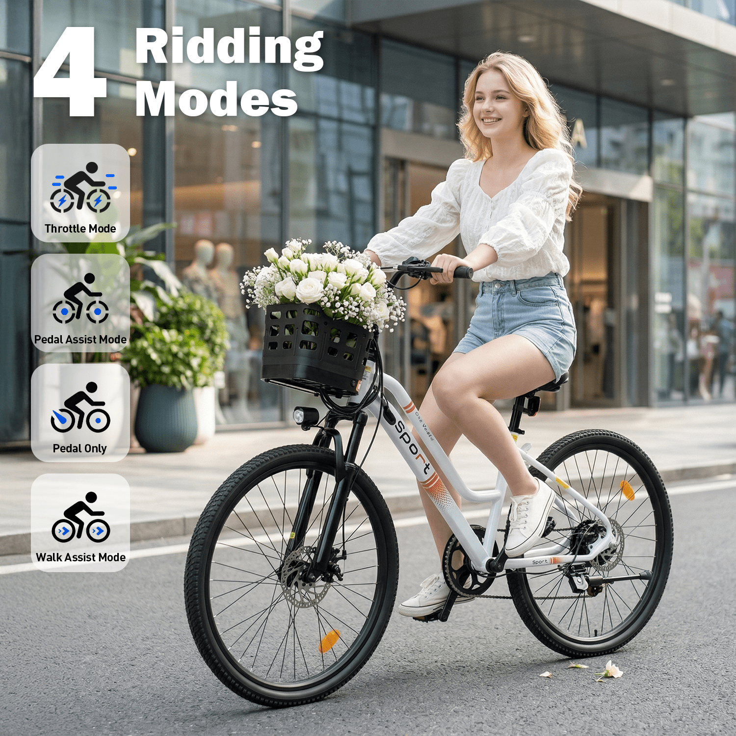 BroPath Electric Bike for Adults with 1000W Brushless Motor,25MPH,Commuting Electric Mountain Bike with 720Wh Removable Battery,7-Speed, 26" Tires, Full Suspension,Lightweight Ebike,40 Miles,UL2849