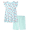 Green, variant on Garanimals Newborn, Baby & Toddler Girl Cotton 2-Piece Set, Short-Sleeve Dress & Biker Shorts, Sizes 0-6T