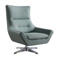 thumbnail image 1 of ACME Eudora Accent Chair in Gray Stone Leather Gel, 1 of 2
