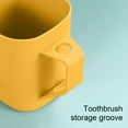 thumbnail image 4 of Rinsing Cup with Handle, Plastic Mouthwash Cup for Bathroom, Stackable Toothbrush Holder, Creative Design, Thickened for Daily Dental Care and Oral Hygiene, 4 of 6