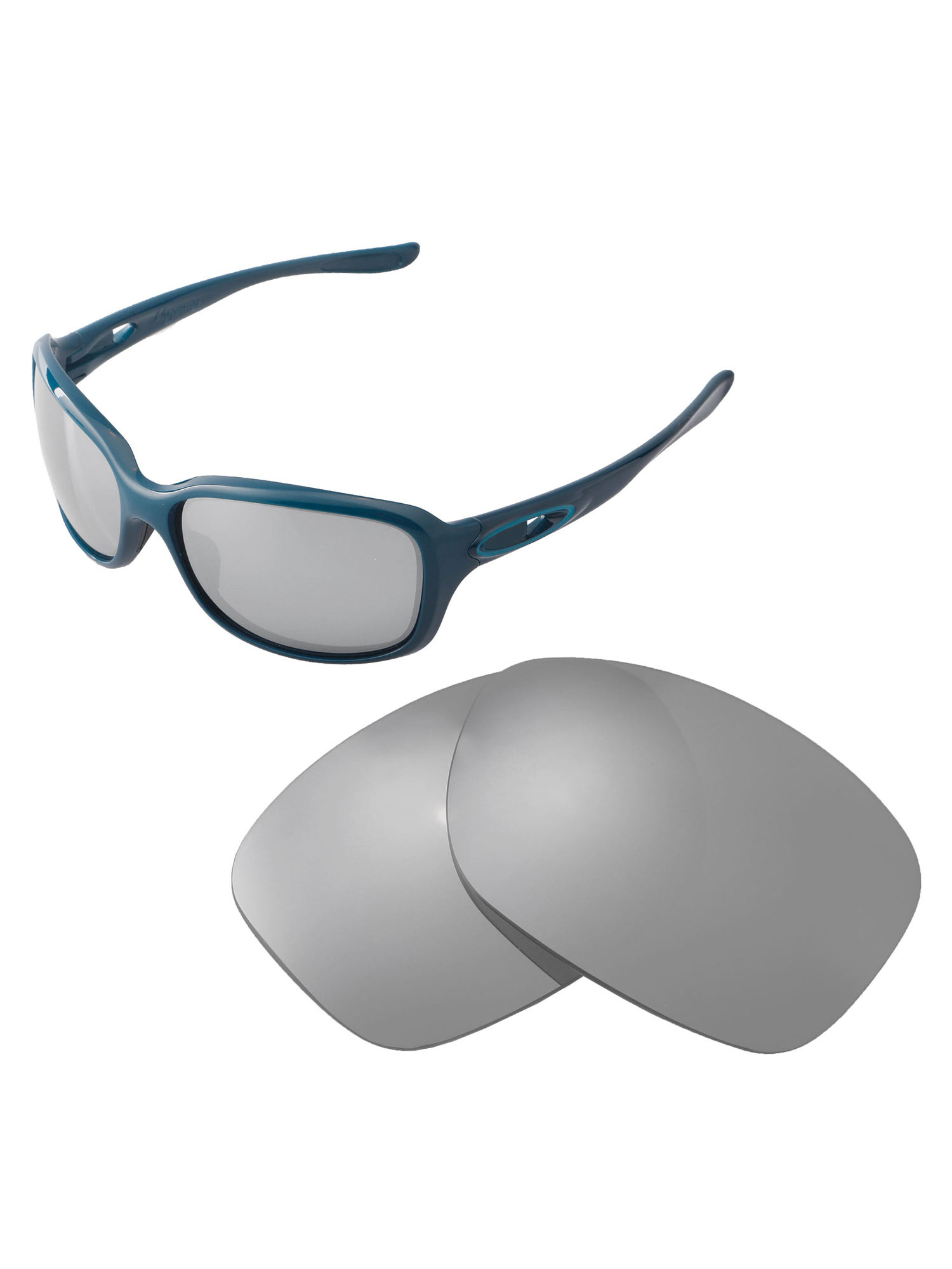 Walleva Titanium Polarized Replacement Lenses for Oakley Urgency Sunglasses - image 1 of 6