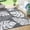 White, variant on Volkmi Waterproof Reversible Outdoor Rug Modern Palm Leaves Plastic Straw Mat for Patio, Durable Outdoor Carpet, Large Area Floor Mat Green 9x18ft