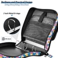 thumbnail image 4 of FORMRS Zipper Binder with Shoulder Strap 2-inch Ring 500 Sheet Capacity File Bag, Blue Checkered Daisy, 4 of 5