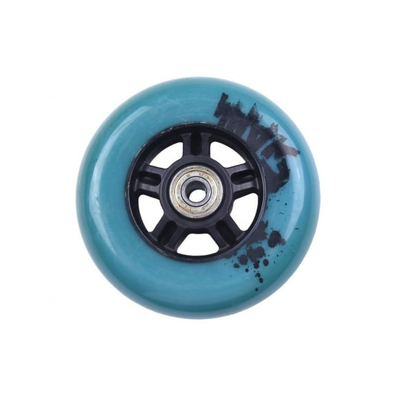 100Mm 85A Inline Skate Wheel With Bearings High Elasticity Rear Wheel Sole Skate Wear-Resistant Flash Wheels For Skating Shoes ﻿ Blue