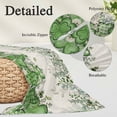 thumbnail image 2 of St. Patrick's Pillow Covers, Linen Long Throw Pillow Case, Luck Shamrocks Eucalyptus Leaves Flowers Vintage Holiday Pillow Protector Decorative Cushion Cover for Living Room/Bedroom 16" x 24", 2 of 8