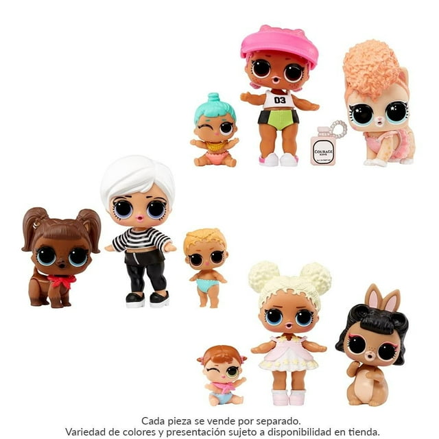 Muñeca LOL SURPRISE Con Hermanita Y Mascota Incluida, Varios Modelos 1 Pieza