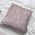 thumbnail image 4 of Vintage Rose Gold Elegant Floral Psychedelic Abstract Flower Pillow Covers Pillowcases Home Decor Bed Couch Sofa Office Living Room Cushion 18x18Inch, White 17, WLJ6699, 4 of 6