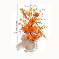 thumbnail image 3 of Thanksgiving Pumpkin Artificial Flower Arrangement, Fall Maple Leaves Faux Flower Centerpieces for Tables, Harvest Faux Bouquet Fall Party Supplies for Fall Home Indoor Decor, 3 of 7