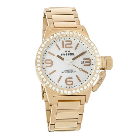 Watch Crystal Box - Canteen Series Ladies Crystal Rose Gold Tone Quartz Watch TW306 (Unworn) No Box or Papers