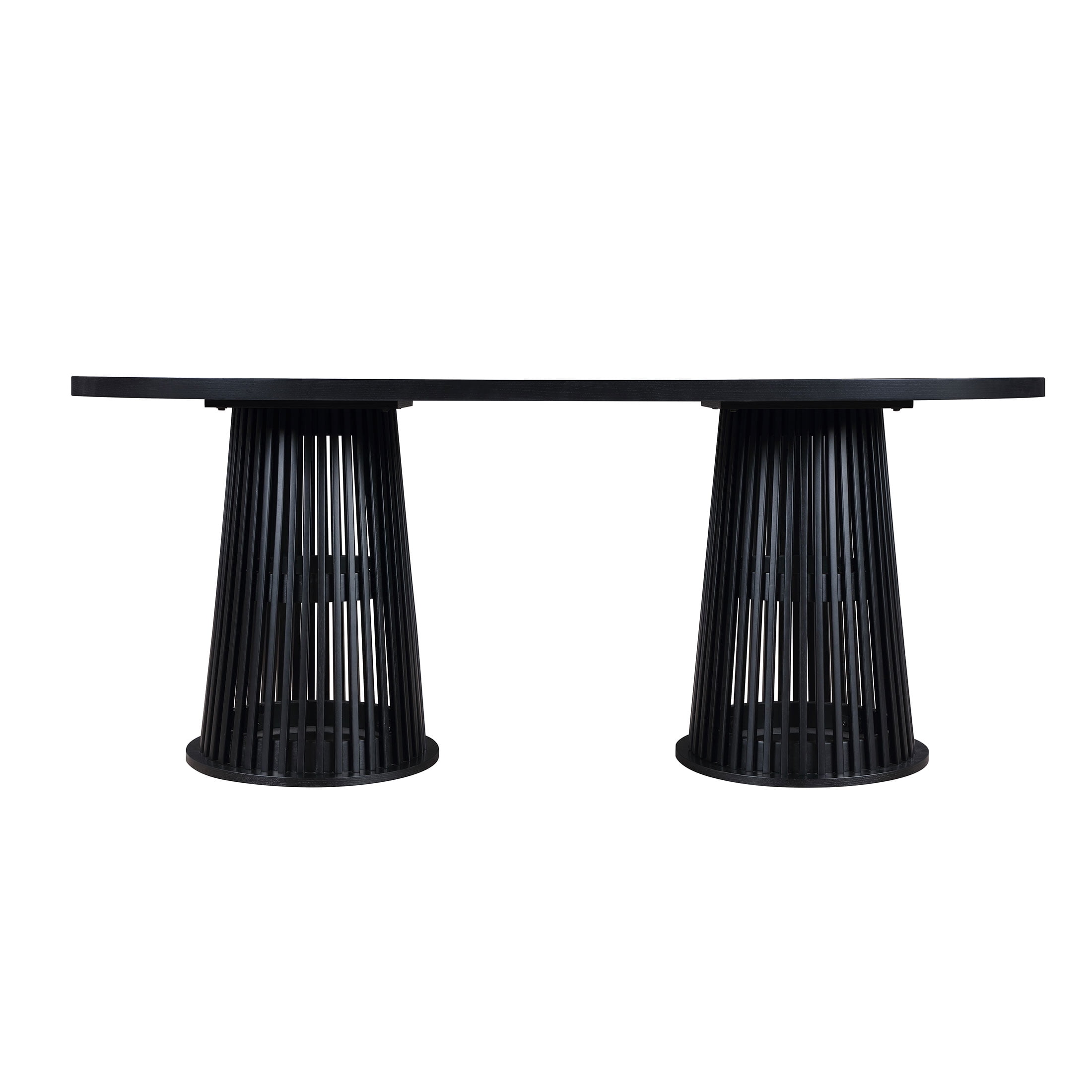 Beautiful by Drew Oval Dining Table, Rich Black