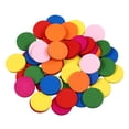 thumbnail image 1 of Shisuyan STOBOK 50pcs Round Wood Piece Colorful Disc Learning Tools Pupils Mathematics Teaching Aids for Kid Child Girl (Mixed Color), 1 of 8
