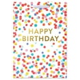thumbnail image 2 of American Greetings 10 in. Medium White Birthday Gift Bag for Her, Scattered Confetti (1-Count), 2 of 4
