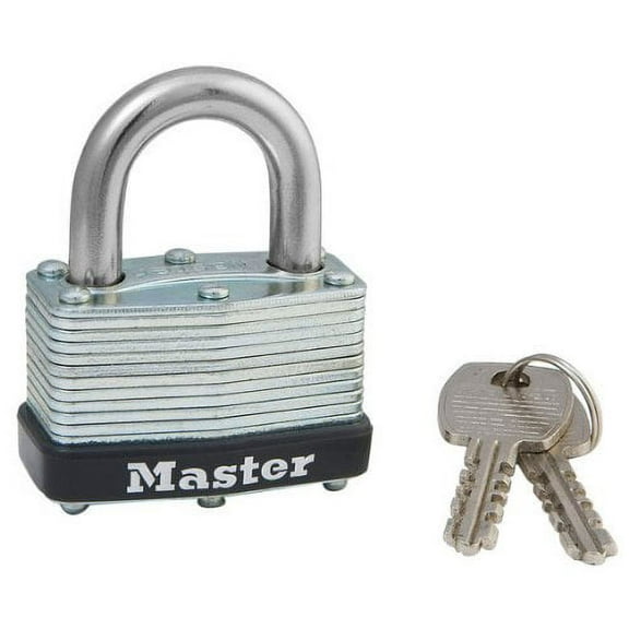 Master Lock Padlock, Laminated Steel Warded Lock (Pack of 4)