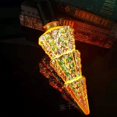 thumbnail image 2 of EIMELI  Firework Light Bulbs  Infinity 3D Light Fireworks Effect ST19 LED Light Bulb  E27 Star Firework Edison lamp Christmas Day Decoration bar Firework Bulb Party Home Christmas Party H, 2 of 3
