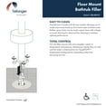 thumbnail image 4 of Belanger Floor-Mounted Free Standing Bathtub Faucet with Swivel Handheld Shower, Polished Chrome, 4 of 9