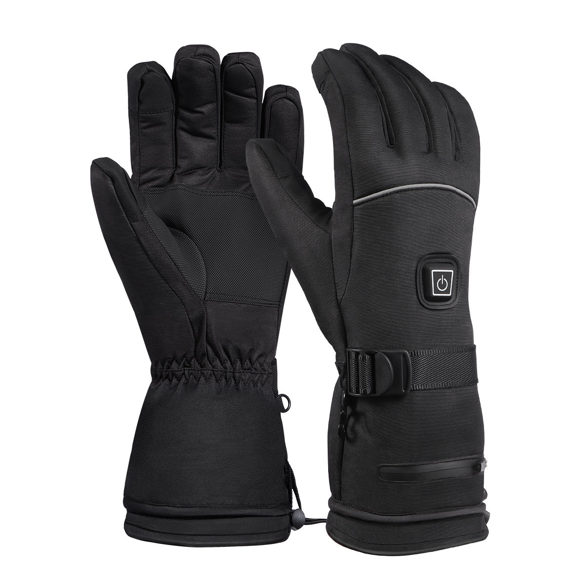 Clispeed One Pair of Heated Gloves Electric Winter Warm Gloves 3 Levels