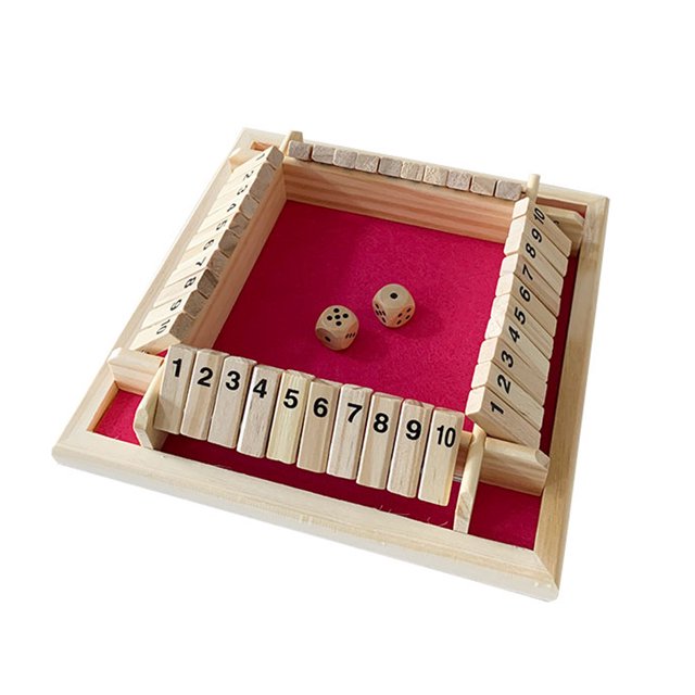 Juego de cuatro lados Flop Número de juego Juguetes Juego de mesa para padres e hijos Bar Fiesta Jue Abanopi Flop de cuatro lados