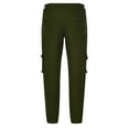 thumbnail image 5 of Hfyihgf Mens Corduroy Cargo Pants Athletic Casual Loose Straight-Fit Lightweight Workwear Sport Outdoor Trousers with Multi Pockets(Army Green,L), 5 of 8