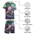 thumbnail image 3 of Kids Rick And Morty Athletic T-Shirt And Mesh Shorts Outfit Set Mesh Clothing Set for Boys, 3 of 7