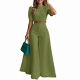 thumbnail image 6 of Spring/Summer Casual Chic Short Top and Pants Two-Piece Set, 6 of 6