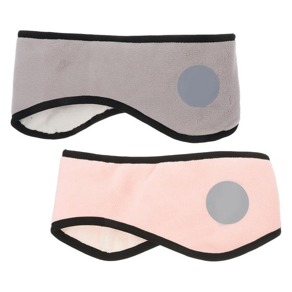 WEUVEB 2Pcs Comfortable Sleep Ear Muffs Noise Isolating Plush Headband for Winter Use