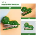 thumbnail image 4 of Dinosaur Stapler Reusable Paper Stapler Office Silicone Stapler 2pcs, 4 of 9