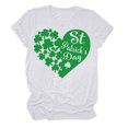 thumbnail image 3 of BLVB St Patricks Day Shirts Womens Crew Neck Short Sleeve Summer T Shirt Shamrock Tee Tops St Patricks Gifts, 3 of 4