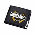 thumbnail image 1 of Cartera de piel sintética delgada con diseño de personajes de anime Rainbows Sixs, 1 of 1