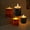 Brown, variant on Flameless Candles Lights under $5! CQCYD 2 Pcs LED Flickering Candles Lights Battery Operated Candles Safe Christmas Winter Home Decor Set of 2 Large and Small