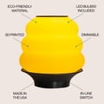 thumbnail image 2 of JONATHAN Y Honey Pot 12" Minimalist Classic Plant-Based PLA 3D Printed Dimmable LED Table Lamp, Yellow/Black, USA1001A, 2 of 9