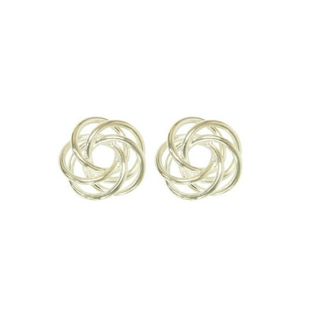 Forever New Silver Tone Love Knot Earrings